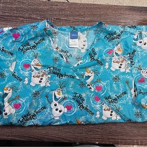 Olaf Scrub Top